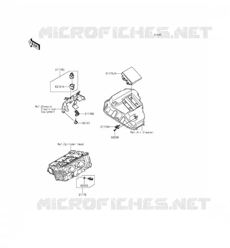 INJECTION CARBURANT Kawasaki MOTOS 650 2012 ER-6F  EX650ECF