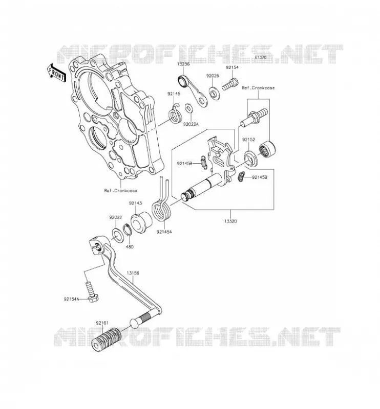 SELECTEUR Kawasaki MOTOS 650 2012 ER-6F  EX650ECF