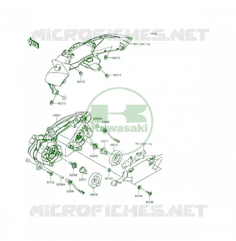OPTIQUE(S) Kawasaki MOTOS 650 2014 ER-6F  EX650EEF