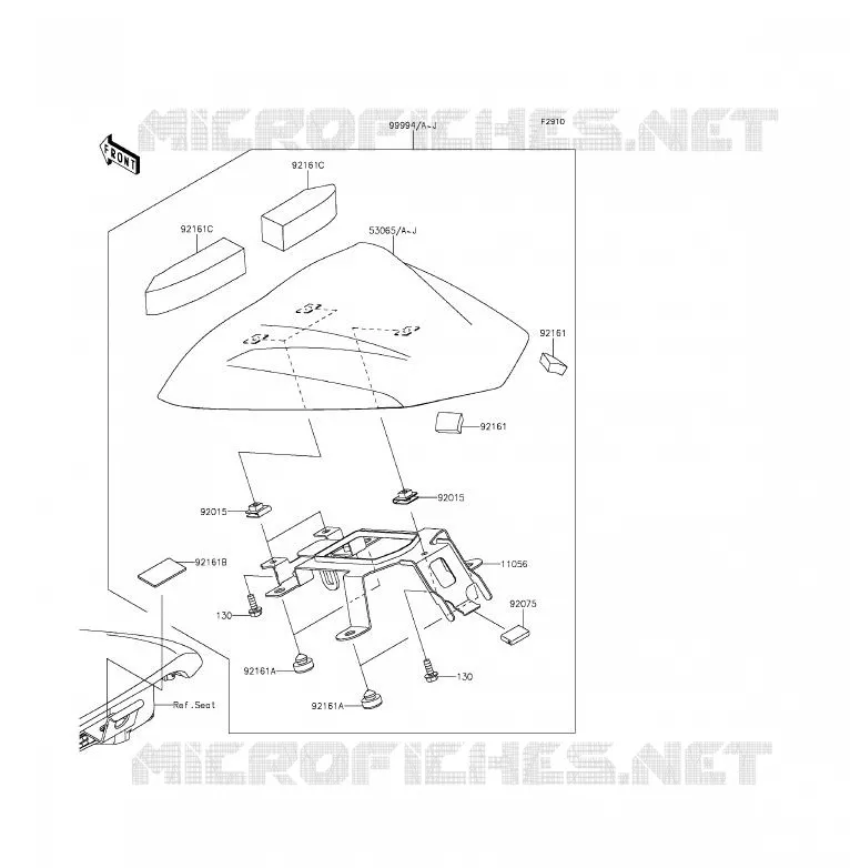 ACCESSOIRE (COUVRE SELLE) Kawasaki MOTOS 650 2014 ER-6F  EX650EEF