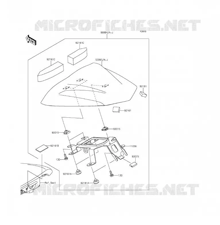 ACCESSOIRE (COUVRE SELLE) Kawasaki MOTOS 650 2015 ER-6F  EX650EFF