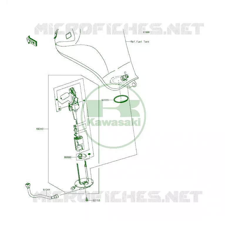 POMPE A ESSENCE Kawasaki MOTOS 650 2015 ER-6F  EX650EFF