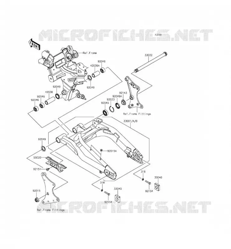 BRAS OSCILLANT Kawasaki MOTOS 650 2015 ER-6F  EX650EFF