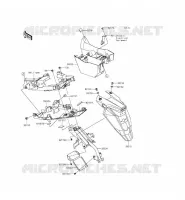 GARDE BOUE ARRI&Egrave;RE pour Kawasaki ER-6F ABS 2013
