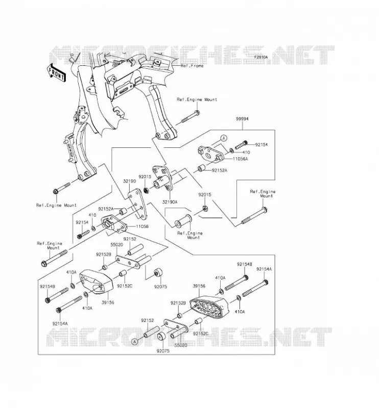 ACCESSOIRE (PROTECTION MOTEUR) Kawasaki MOTOS 650 2013 ER-6F ABS  EX650FDS