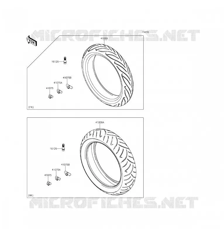 PNEUS Kawasaki MOTOS 650 2013 ER-6F ABS  EX650FDS