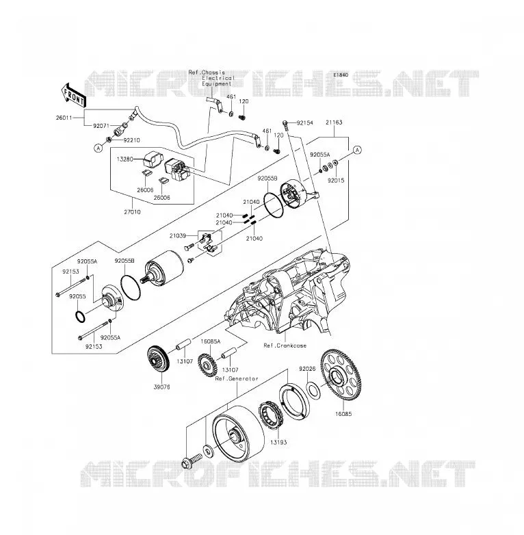 D&Eacute;MARREUR Kawasaki MOTOS 650 2013 ER-6F ABS  EX650FDS