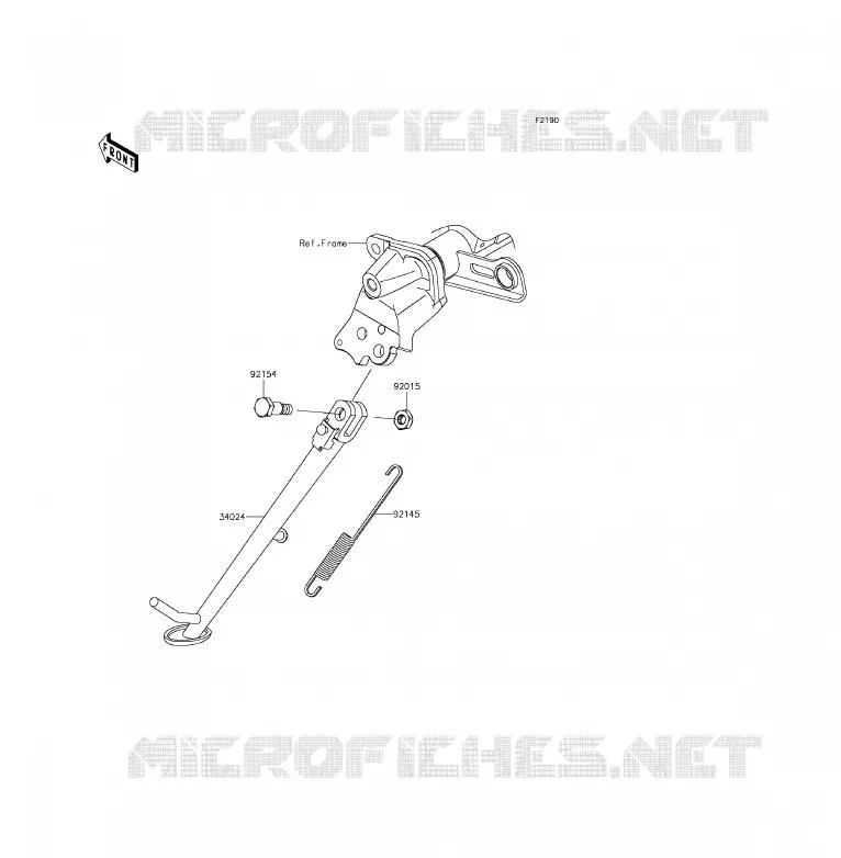 BEQUILLES Kawasaki MOTOS 650 2013 ER-6F ABS  EX650FDS