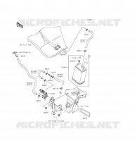 SYSTEME D'EVAPORATION CARBURANT(CA) pour Kawasaki ER-6F ABS 2013