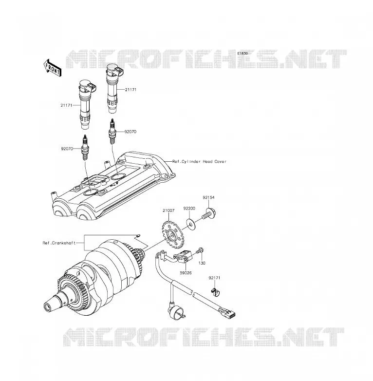 SYSTEME D&acute;ALLUMAGE Kawasaki MOTOS 650 2013 ER-6F ABS  EX650FDS