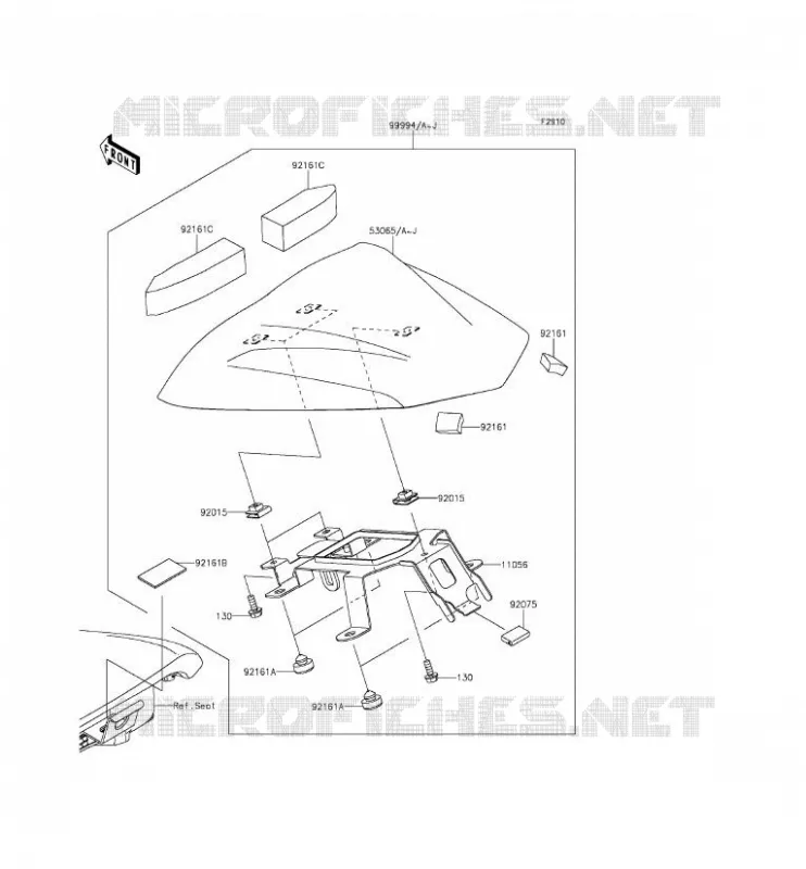 ACCESSOIRE (COUVRE SELLE) Kawasaki MOTOS 650 2014 ER-6F ABS  EX650FEF