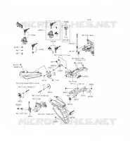 CONTACTEUR SERRURE/R&Eacute;FLECTEUR pour Kawasaki ER-6F ABS 2014