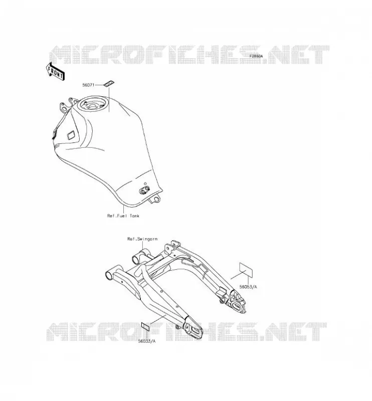 LABEL Kawasaki MOTOS 650 2015 ER-6F ABS  EX650FFF