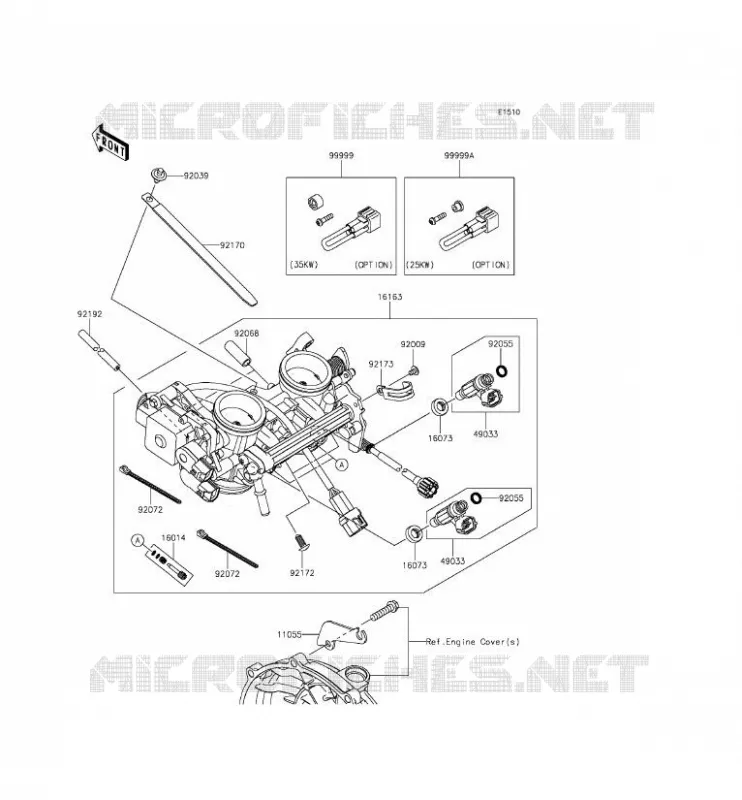 CARBU Kawasaki MOTOS 650 2015 ER-6F ABS  EX650FFF