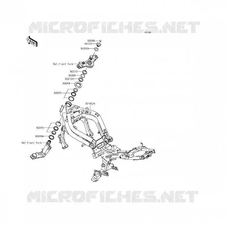 CH&Acirc;SSIS Kawasaki MOTOS 650 2015 ER-6F ABS  EX650FFF