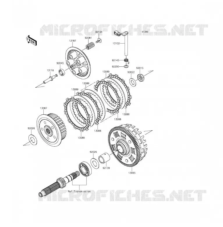 EMBRAYAGE Kawasaki MOTOS 650 2015 ER-6F ABS  EX650FFF