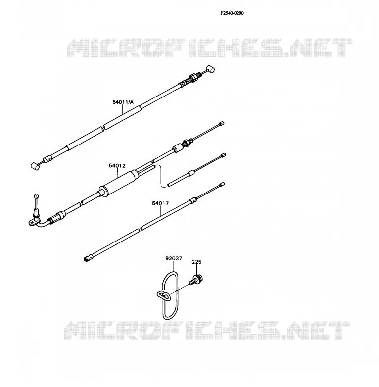 CABLES Kawasaki MOTOS 80 1990 KD80X  KD80-N3