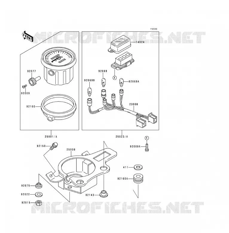 COMPTEURS Kawasaki MOTOS 125 1990 KDX125SR  KDX125-A1