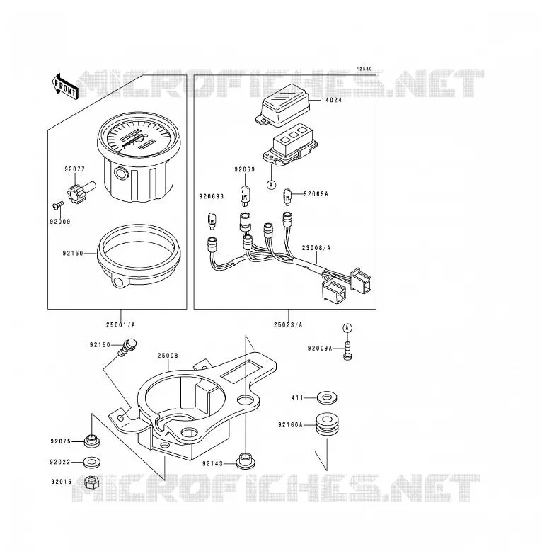 COMPTEURS Kawasaki MOTOS 125 1990 KDX125SR  KDX125-B1