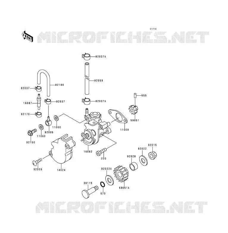 POMPE A HUILE Kawasaki MOTOS 125 1999 KDX125SR  KDX125-B6