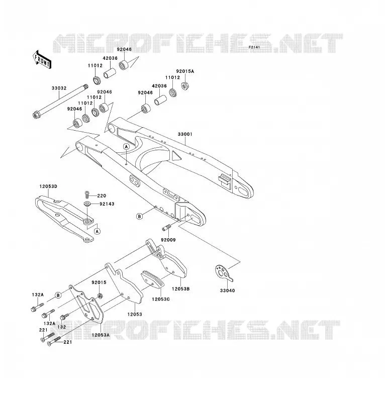 BRAS OSCILLANT Kawasaki MOTOS 200 1996 KDX200  KDX200-H2