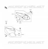 CACHE LAT&Eacute;RAL/GARDE CHAINE pour Kawasaki KDX200 1997