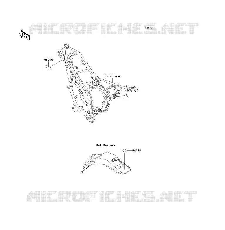 LABEL Kawasaki MOTOS 200 2000 KDX200  KDX200-H6