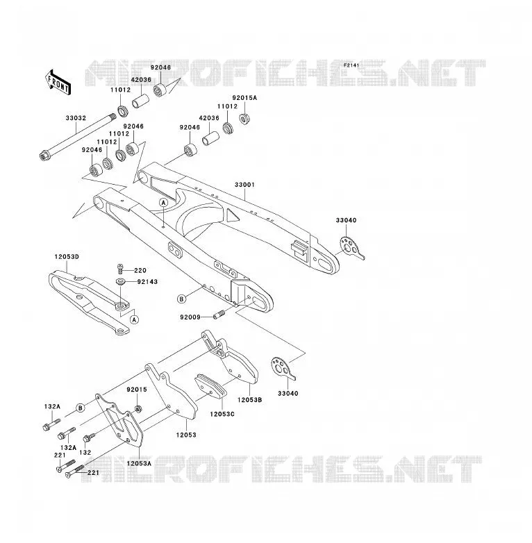 BRAS OSCILLANT Kawasaki MOTOS 200 2006 KDX200  KDX200H6F