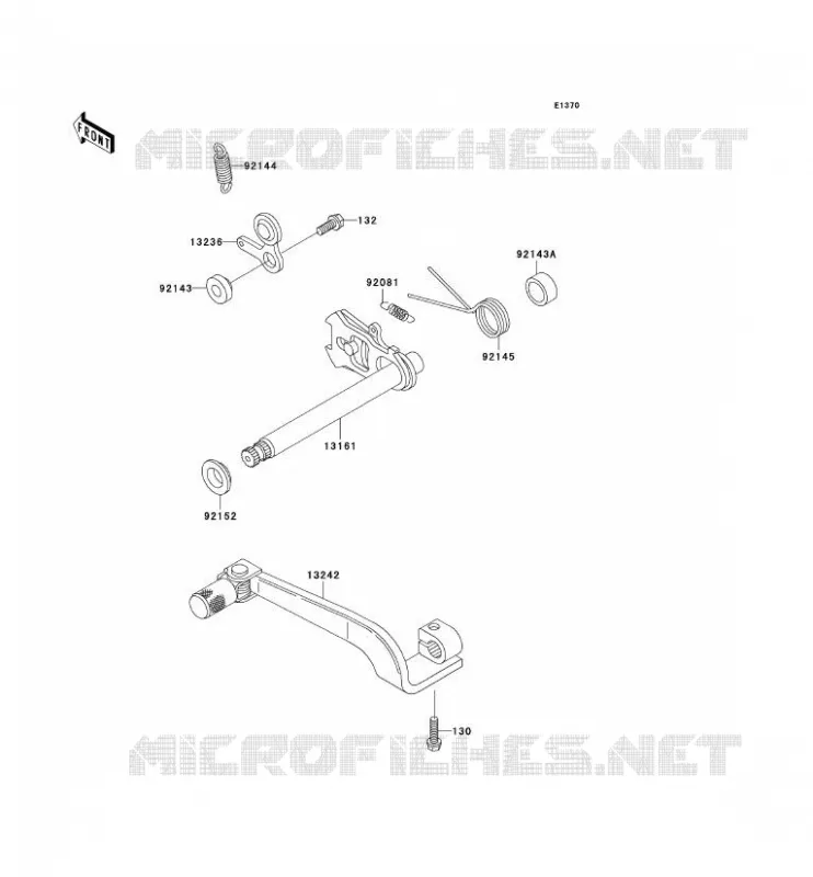 SELECTEUR Kawasaki MOTOS 200 2002 KDX200  KDX200-H8
