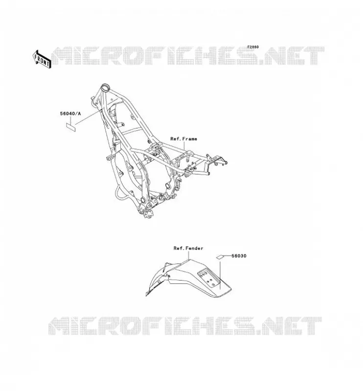 LABEL Kawasaki MOTOS 220 2005 KDX220R  KDX220-A12