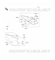 CACHE LAT&Eacute;RAL/GARDE CHAINE pour Kawasaki KDX220R 2002