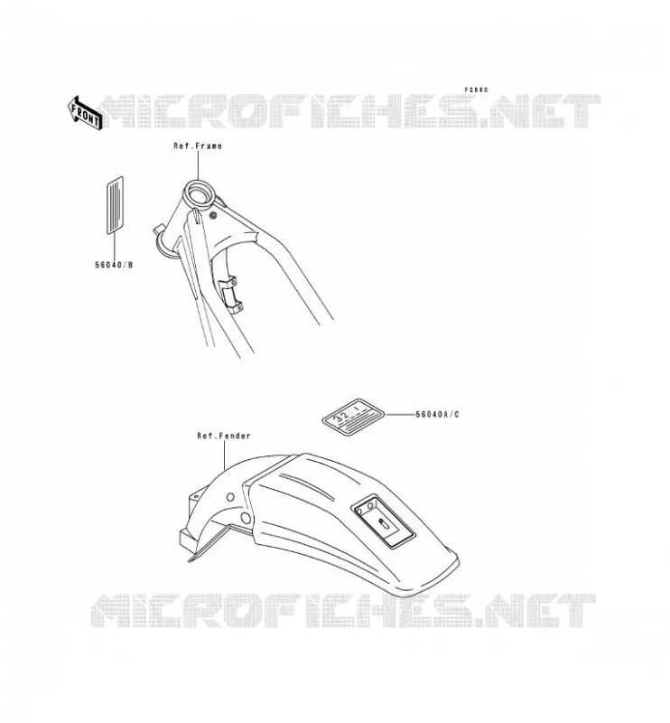 LABEL Kawasaki MOTOS 250 1993 KDX250  KDX250-D3