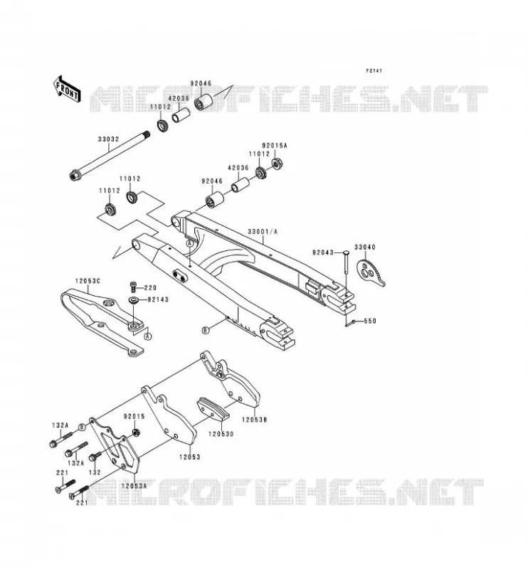 BRAS OSCILLANT Kawasaki MOTOS 250 1994 KDX250  KDX250-D4