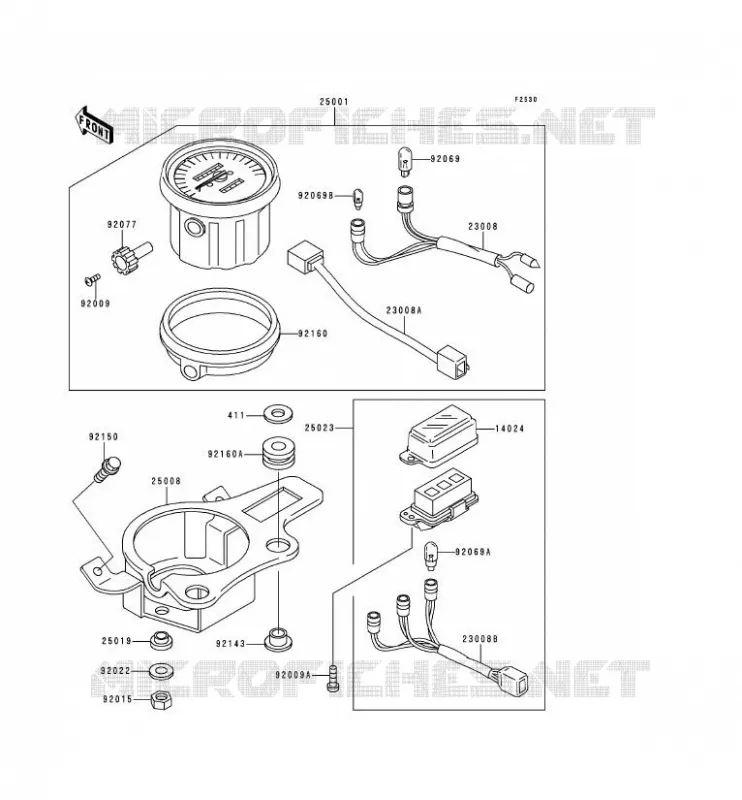 COMPTEURS Kawasaki MOTOS 250 1992 KDX250  KDX250-E2