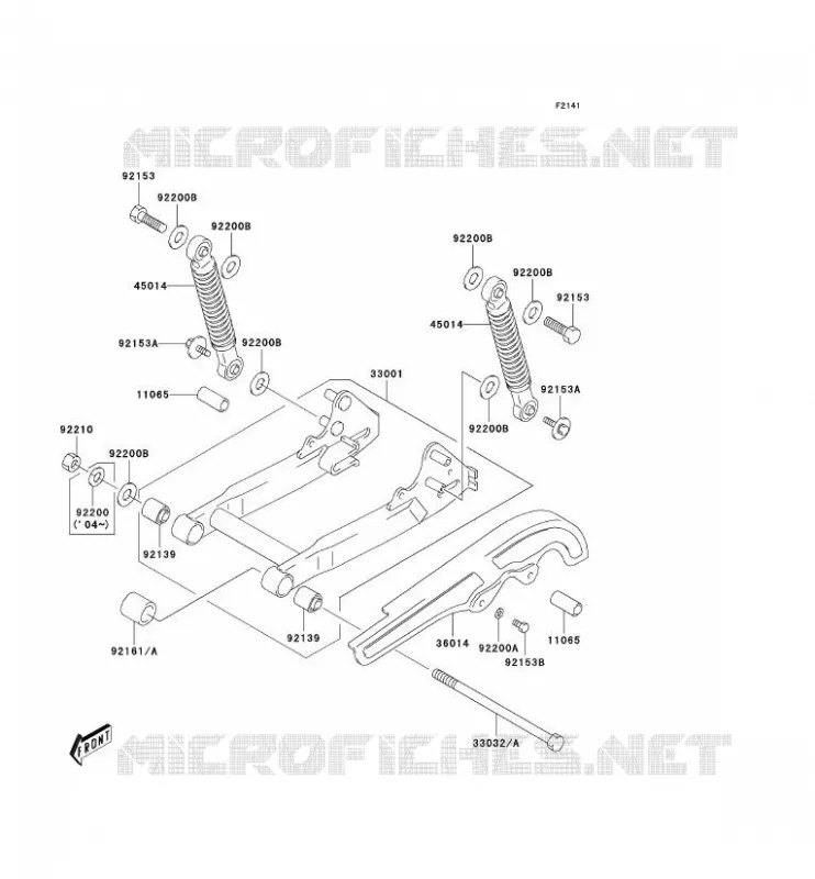 BRAS OSCILLANT Kawasaki MOTOS 50 2003 KDX50  KDX50-A1