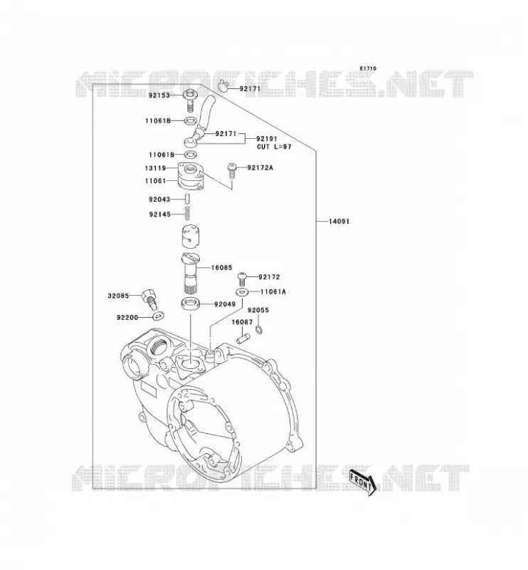 POMPE A HUILE Kawasaki MOTOS 50 2004 KDX50  KDX50-A2