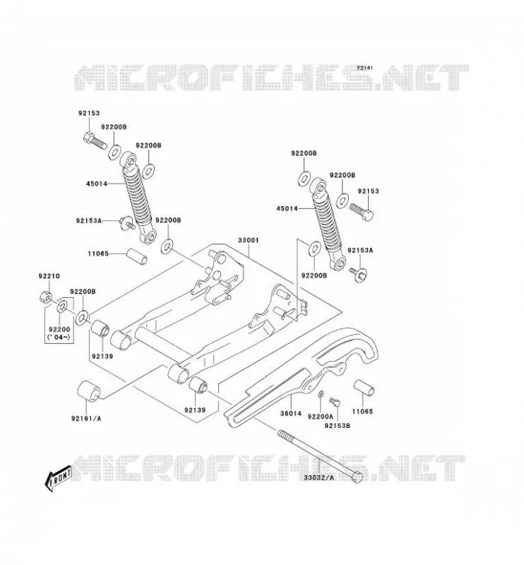 BRAS OSCILLANT Kawasaki MOTOS 50 2005 KDX50  KDX50-A3