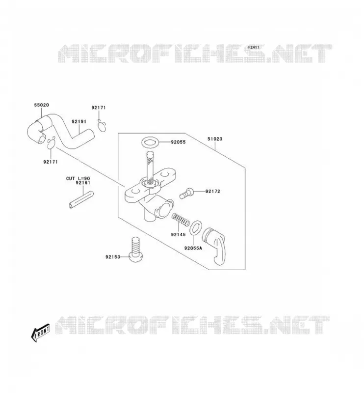FILTRE A ESSENCE Kawasaki MOTOS 50 2005 KDX50  KDX50-A3