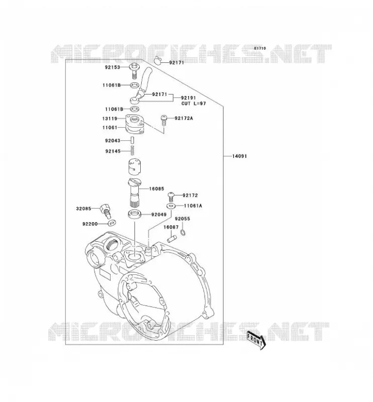 POMPE A HUILE Kawasaki MOTOS 50 2005 KDX50  KDX50-A3