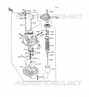 CARBURATEUR pour Kawasaki KE100 1988