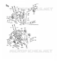 CARTER MOTEUR(S) pour Kawasaki KE100 1988