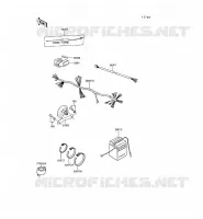 CHASSIS EQUIPMENT ELECTRIQUE pour Kawasaki KE100 1988