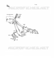 CH&Acirc;SSIS pour Kawasaki KE100 1988