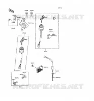 CONTACTEUR pour Kawasaki KE100 1988
