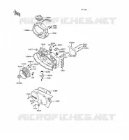 COUVERCLES MOTEUR pour Kawasaki KE100 1988