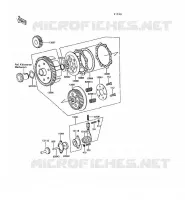 EMBRAYAGE pour Kawasaki KE100 1988
