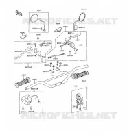 GUIDON pour Kawasaki KE100 1988