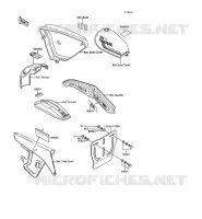 LABEL pour Kawasaki KE100 1988
