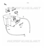 R&Eacute;SERVOIR D'HUILE pour Kawasaki KE100 1988