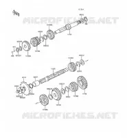 TRANSMISSION pour Kawasaki KE100 1988